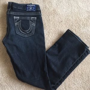 True Religion Petite Straight Leg Jeans